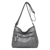 Dames crossbody tas van PU-leer met verstelbare band