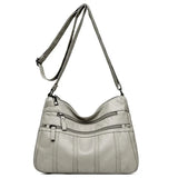 Dames crossbody tas van PU-leer met verstelbare band