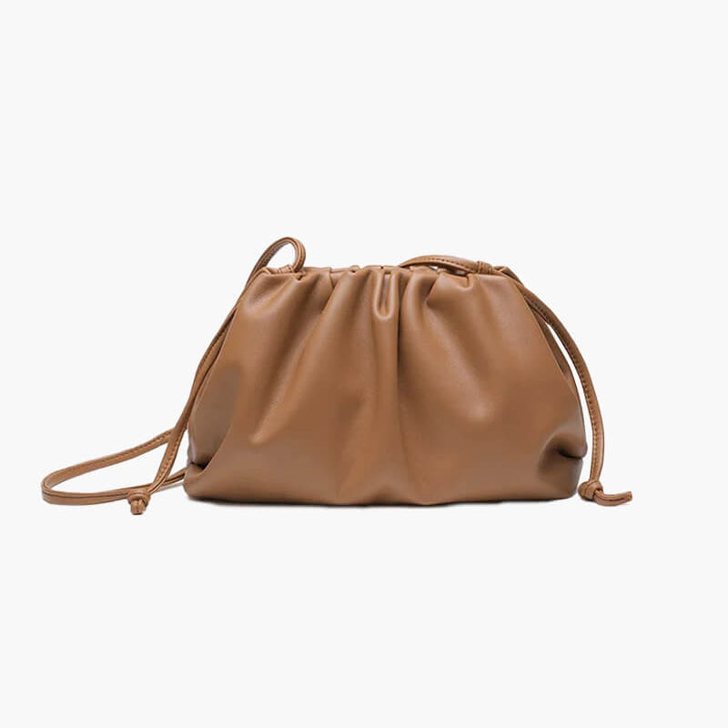 Compacte crossbody tas dames van vegan leer
