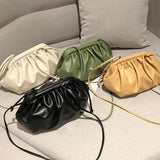 Compacte crossbody tas dames van vegan leer