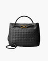 Geweven Dames Tas – Luxe Woven Handtas van Vegan Leer.