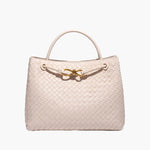 Geweven Dames Tas – Luxe Woven Handtas van Vegan Leer.