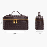 Luxe Gevlochten Handtas – Compacte Dames Tas voor Avond en Dag.