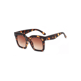 Oversized Schildpad Zonnebril voor Luxe en Trendy Look