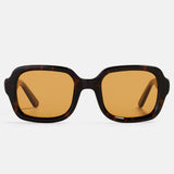 Vierkante Zonnebril Tortoise Retro Modern Design