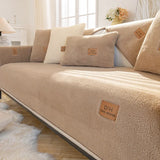 Beige Teddy Bankhoes met Getextureerde Structuur