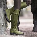 Kniehoge Outdoor Laarzen met Gesp en Antislip Zool.