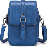 Compacte crossbody tas met verstelbare schouderband en gespsluiting