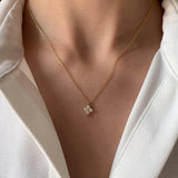 Minimalistische Kristal Hanger Ketting Dames – Tijdloze Elegantie